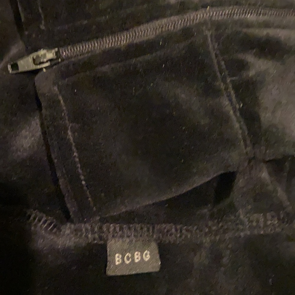 BCBGmaxazria velour zip up jacket - Picture 9 of 10